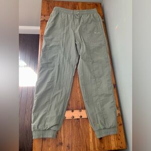 WILO THE LABEL PARACHUTE PANTS , SAGE GREEN, L, EUC